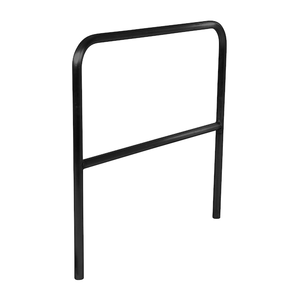 STEEL PIPE SAFETY RAILING 48 IN LENGTH BLACK